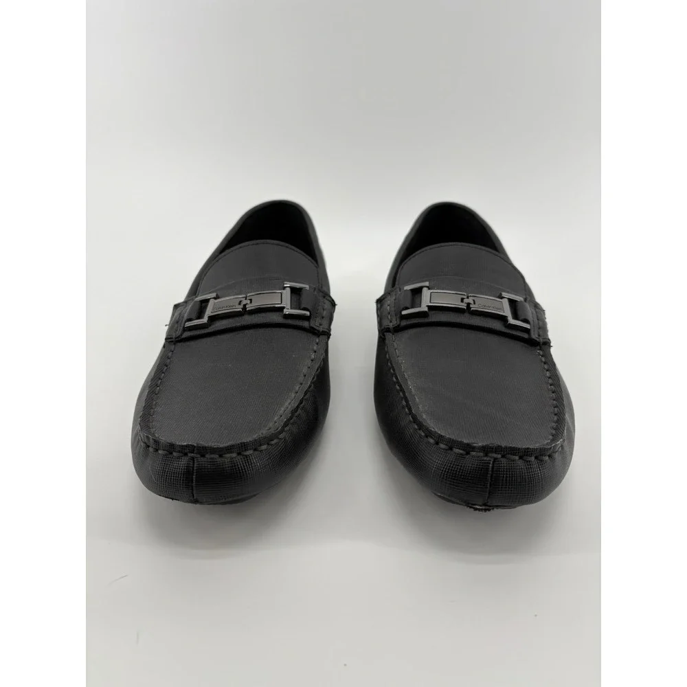 Calvin Klein Shoes Mens Size 10.5 Leather Slip On Loafers Dress Magnus‎ Buckle
